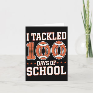 Cartão 100 Dias De Futebol Escolar Garotos Toddler 100t