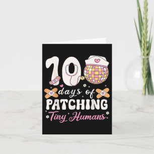 Cartão 100 Dias De Homens Pequenos Com Patches 100 Dias D