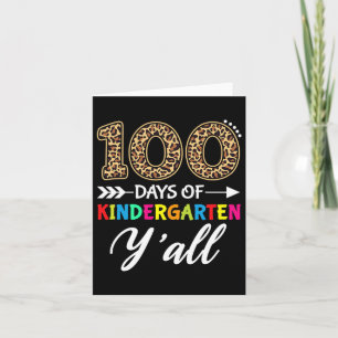 Cartão 100 Dias De Jardim De Infância O Professor Leo