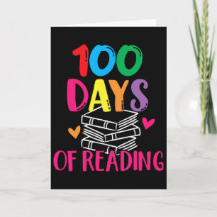 Cartão 100 Dias De Livros De Leitura Em Inglês Para Profe