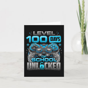 Cartão 100 Dias De Meninos Desbloqueados Na Escola 100.º