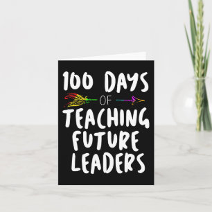 Cartão 100 dias de oferta de Design escolar para professo