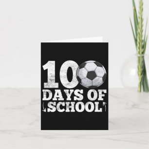 Cartão 100 Dias De Professora De Jogador De Futebol Da Es
