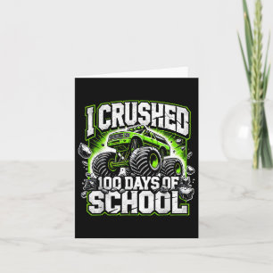 Cartão 100 Dias De Rapazes De Monstro Escolar 100 Dias