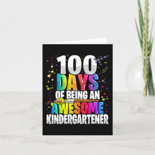 Cartão 100 dias de ser um ótimo jardim de infância