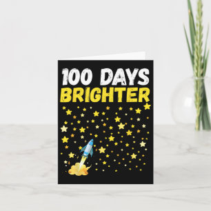 Cartão 100 Dias Mais Brilhante 100º Dia das Estrelas Esco