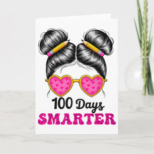Cartão 100 Dias Mais Inteligente 100 Dias De Escola Menin