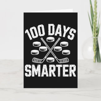 Cartão 100 Dias Mais Inteligente de Hóquei 100º Dia de Es