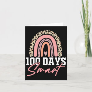 Cartão 100 Dias Mais Inteligentes Feliz 100º Dia Do Arco-