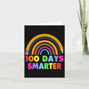 Cartão 100 Dias Mais Inteligentes Feliz 100º Dia Do Arco-