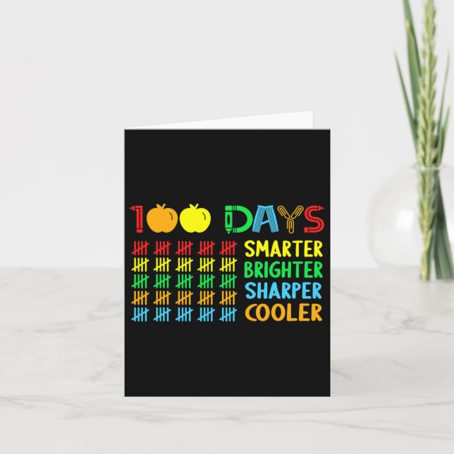 Cartão 100 Dias Mais Inteligentes Mais Inteligentes 100 D (Frente)