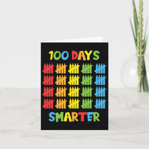 Cartão 100 Dias Mais Inteligentes Professores Crianças 10