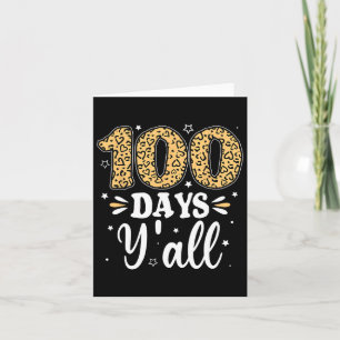 Cartão 100 Dias "Mulheres Professoras Homens Crianças 100