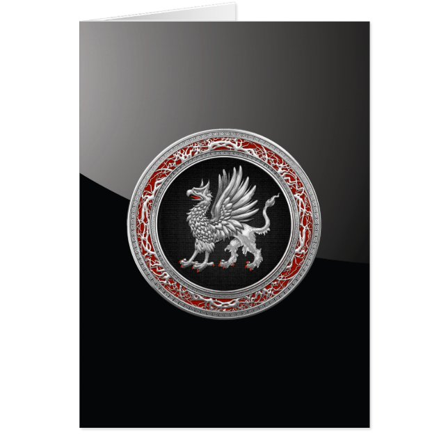 Cartão [100] Griffin prateado sagrado (Frente)