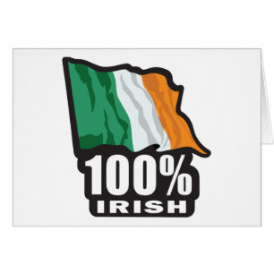 Cartão 100% irlandês/Rua. Dia de Patrick