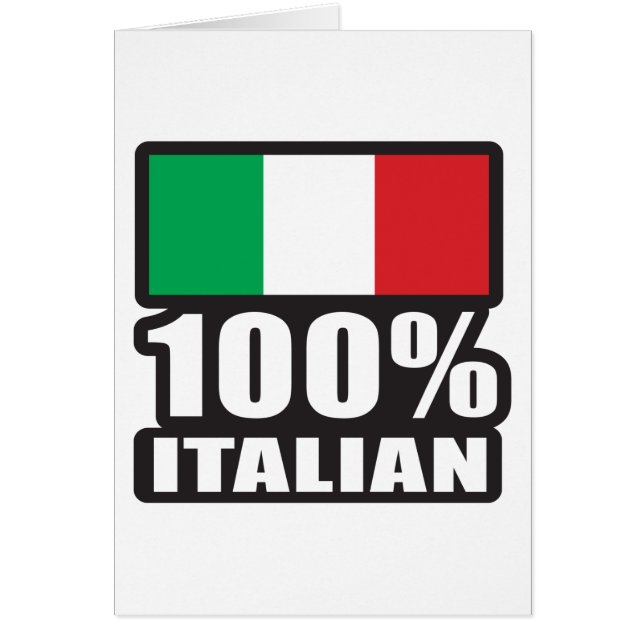 Cartão 100% Italian (Frente)