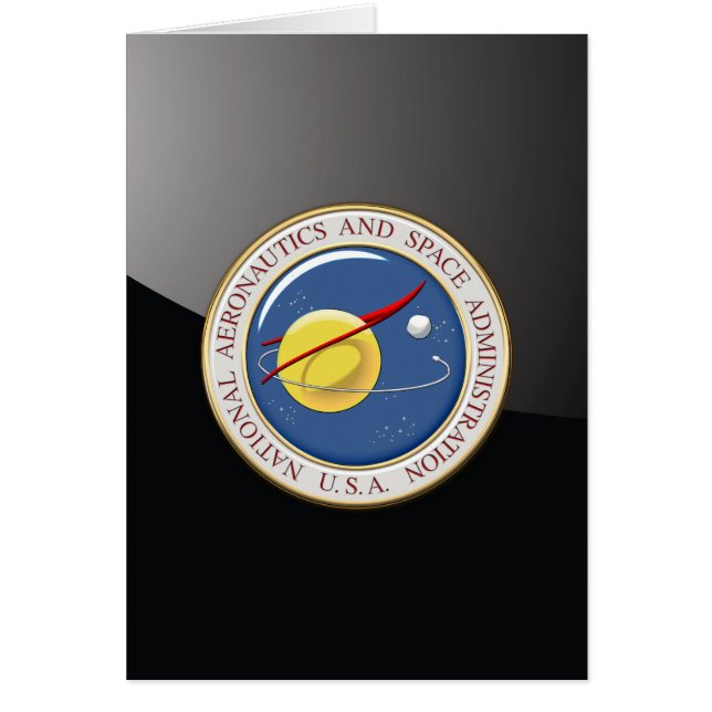 Cartão [100] NASA Emblem [3D] (Frente)