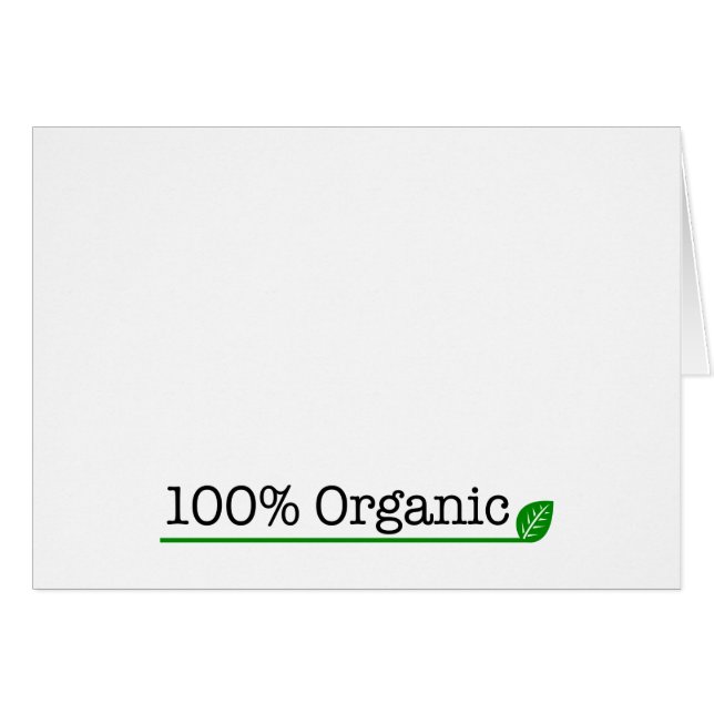 Cartão 100% orgânico (Frente Horizontal)