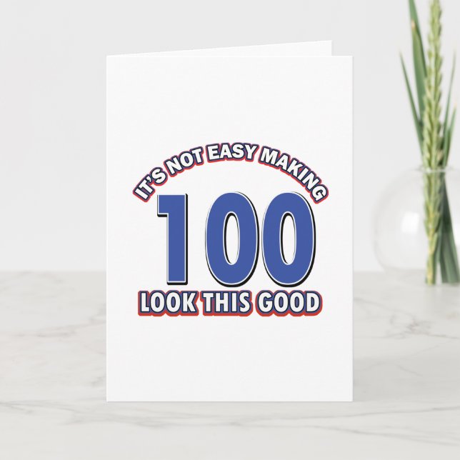Cartão 100th birthday designs (Frente)