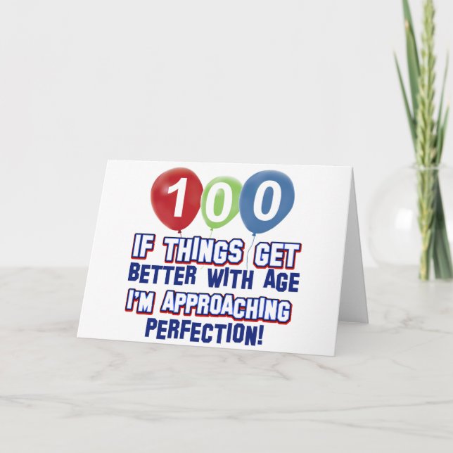 Cartão 100th birthday designs (Frente)