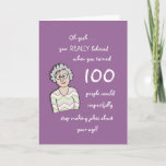 Cartão 100th Birthday For Her-Funny Card<br><div class="desc"></div>