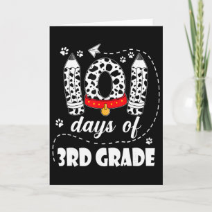 Cartão 101 Dias Da 3ª Série 100 Dias De Escola Crianças E