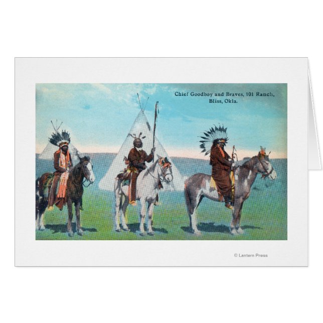 Cartão 101 Visão Ranch do Chefe Goodboy e Braves (Frente Horizontal)