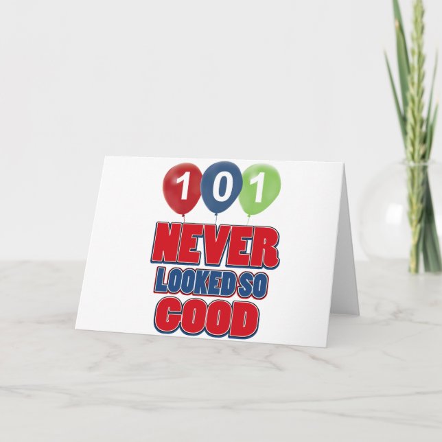 Cartão 101 year old birthday designs (Frente)