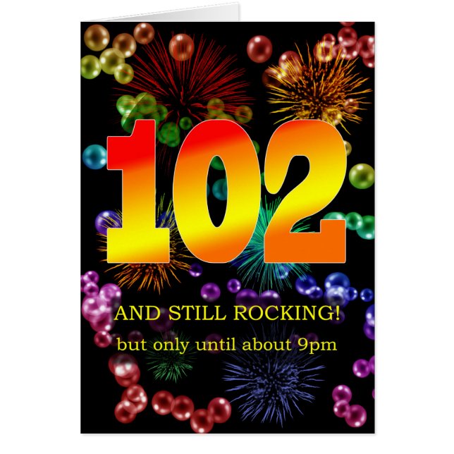 Cartão 102º Aniversário Ainda Atropelando (Frente)