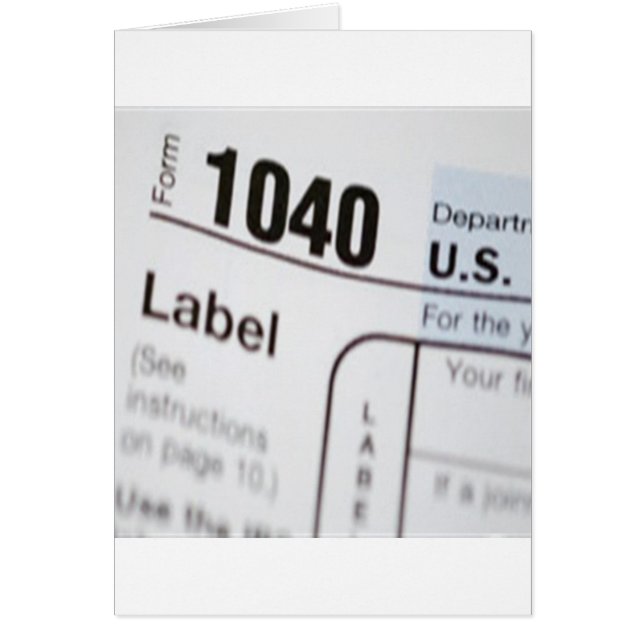 Cartão 1040Tax (Frente)