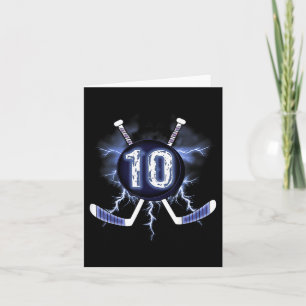 Cartão 10.º Aniversário - Hóquei no Gelo 10 Anos