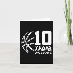 CARTÃO 10 ANOS DE SER INCRÍVEL BASQUETEBOL 10º ANIVERSÁRI