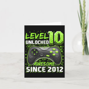 Cartão 10 Desbloqueado Incrível 2012 Video Game 10º Anive