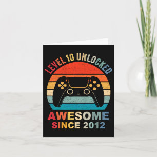 Cartão 10 Vídeo Jogo 2012 Desbloqueado 10º Aniversário