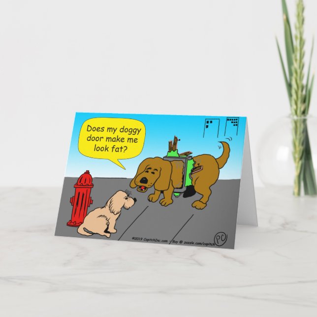 Cartão 1188 será que a porta do meu cachorro me faz parec (Frente)