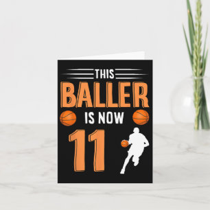 Cartão 11 Birthday Bysketbyll - Este Byller Tem Agora 11 