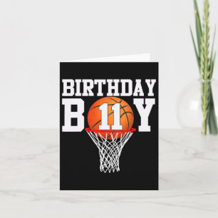 Cartão 11 Birthday Sport Bysketbyll 11 Anos