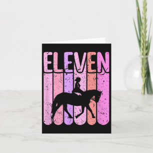 Cartão 11 de Aniversário de Cavalo