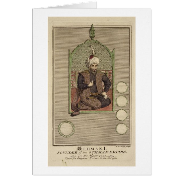 Cartão 1259-1326) fundadores de Osman I (do império (Frente)