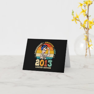 Cartão 12 anos de idade 2013 Vintage Gift Women 12 Aniver