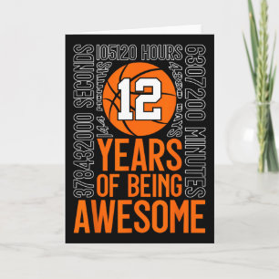 Cartão 12 Anos Sendo Incrível Sketll 12º Aniversário