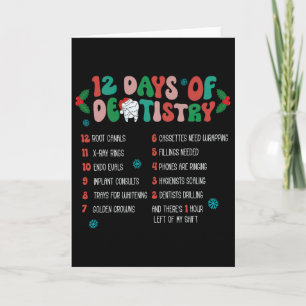 Cartão 12 Dias De Dentista Natal Dentista Hygie Dental