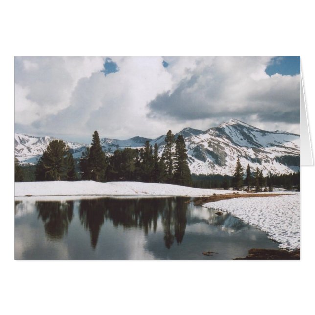 Cartão 12. Lago Dana Meadows, Yosemite (Frente Horizontal)