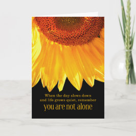 Cartão 12 Step Recovery Encouragement Sunflower
