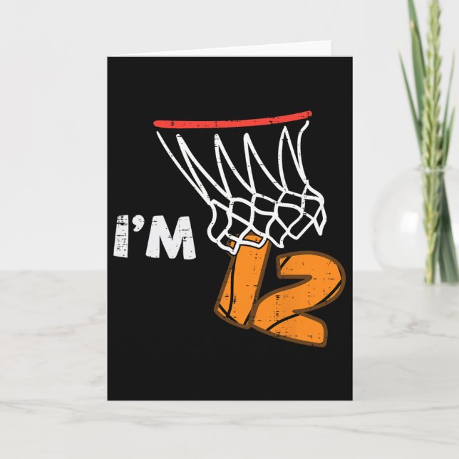 Cartão 12th Birthday Sketll Im 12 Twelve Year Old Bday Bo (Frente)