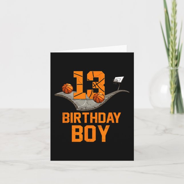 Cartão 13 Birthday Basball Jersey 13 Anos (Frente)