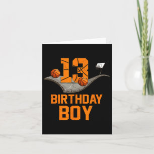 Cartão 13 Birthday Bysketbyll Jersey 13 anos