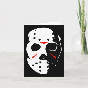 Cartão 13 de Sexta-Feira de Hockey de Jason Hockey Mask
