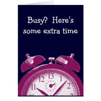 Cartão 13 horas vermelho