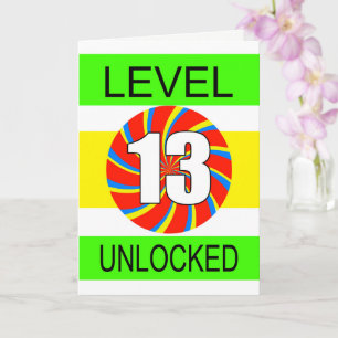 Cartão 13th Birthday Computer Gamer